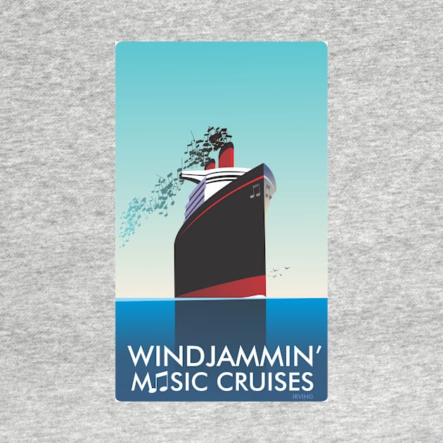 Poster of WindJammin' Music Cruises by TrevorIrvin